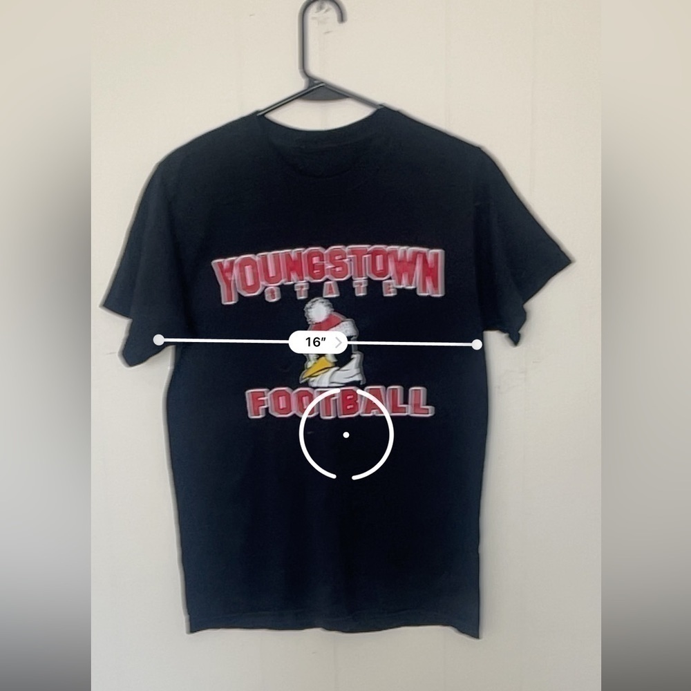 Youngstown State Football T-Shirt - Estimated Size S - Approx 16” Pit to Pit - Picture 5 of 5
